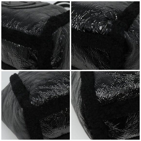 GUCCI Soho Hand Bag Enamel Black 282309 Auth - Picture 15 of 15